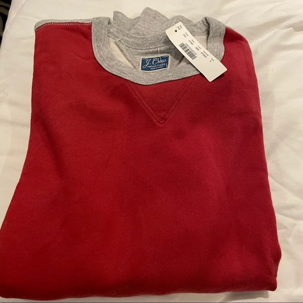 J. Crew Vintage Fleece Sweatshirt NWT